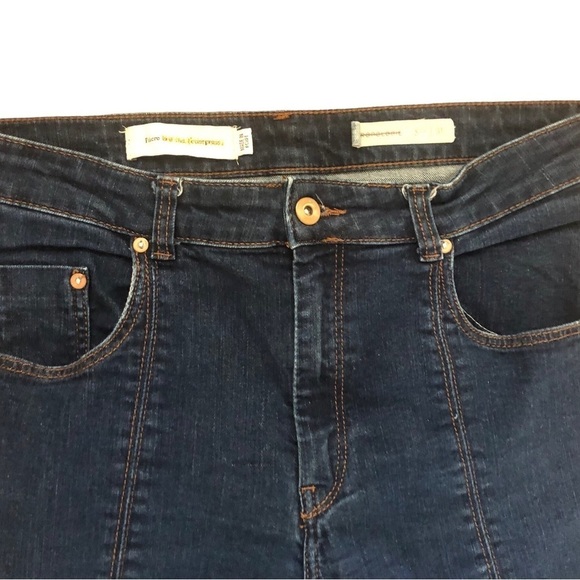 Anthropologie Pilcro And The Letterpress Cropped Jean Sz 31 High Waist Casual - Picture 3 of 5